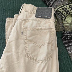 Levis Straight Leg Khaki Pants